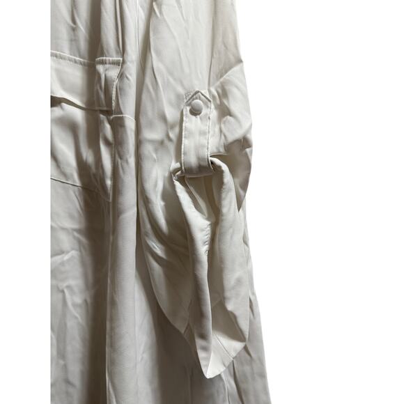 Torrid White Harper Long Sleeve Blouse - Size 3 - Picture 5 of 7